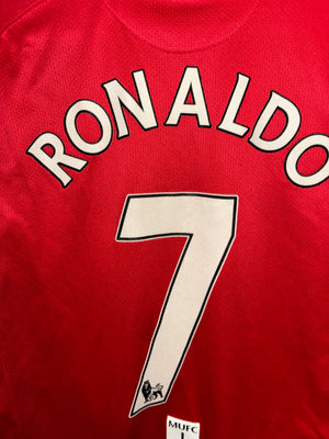 MANCHESTER UNITED RONALDO 2007-2008 ORIGINAL JERSEY Size M