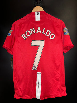 MANCHESTER UNITED RONALDO 2007-2008 ORIGINAL JERSEY Size M