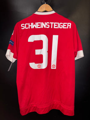 MANCHESTER UNITED SCHWEINSTEIGER 2015-2016 ORIGINAL JERSEY Size M