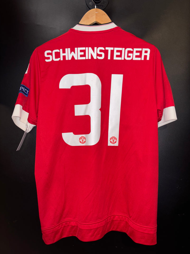 MANCHESTER UNITED SCHWEINSTEIGER 2015-2016 ORIGINAL JERSEY Size M
