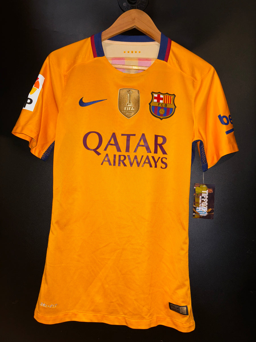 BARCELONA MESSI 2015-2016 ORIGINAL PLAYER JERSEY Size S