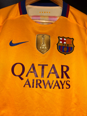 BARCELONA MESSI 2015-2016 ORIGINAL PLAYER JERSEY Size S