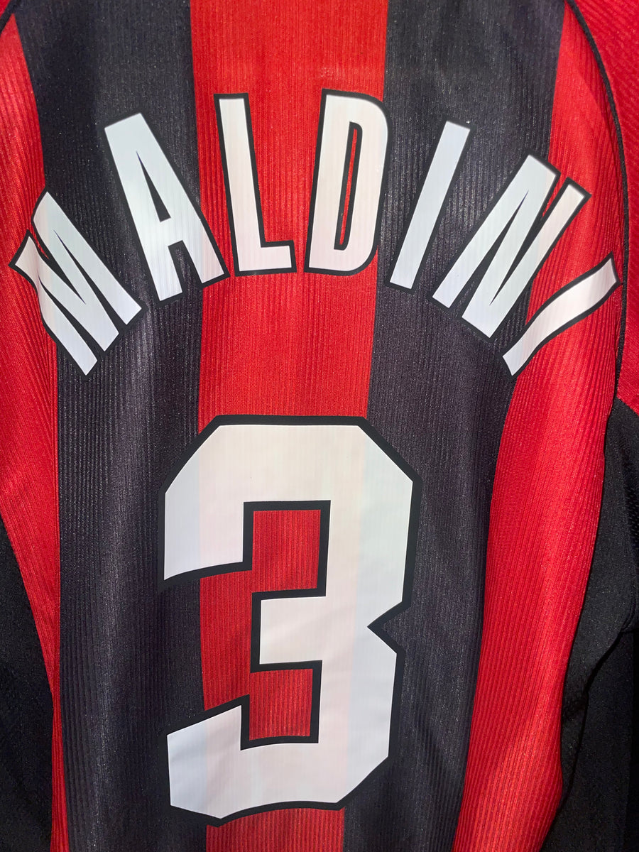 AC MILAN 1998-1999 MALDINI ORIGINAL JERSEY Size S