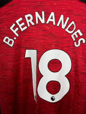 MANCHESTER UNITED BRUNO FERNANDES 2020-2021 ORIGINAL JERSEY SIZE XL