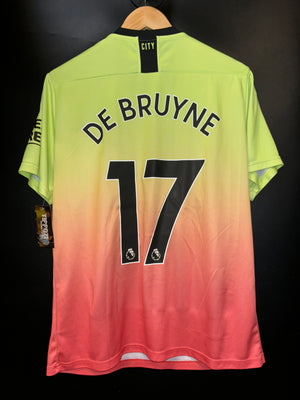 MANCHESTER CITY DE BRUYNE 2019-2020 ORIGINAL AWAY JERSEY Size L