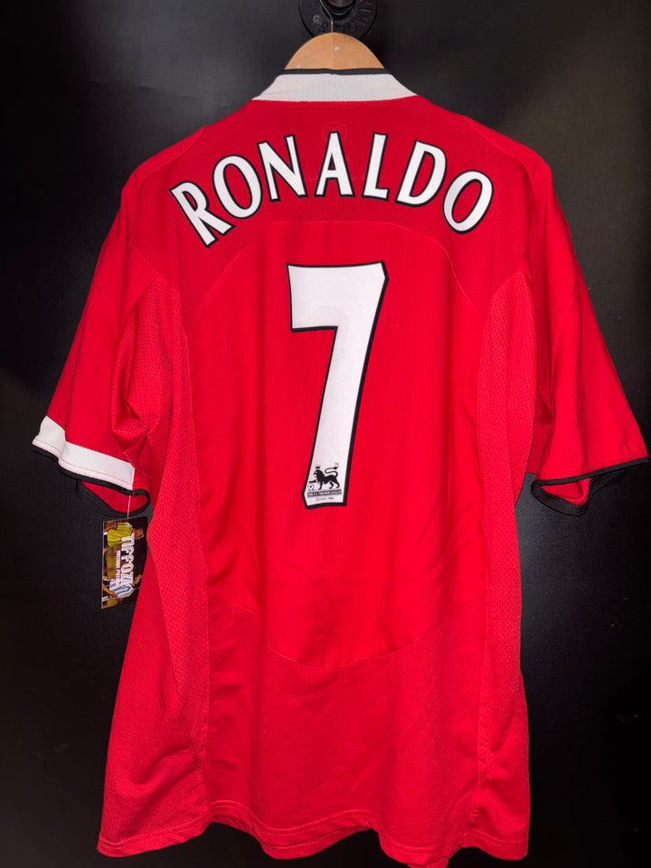 MANCHESTER UNITED RONALDO 2004-2005 ORIGINAL JERSEY Size 2XL