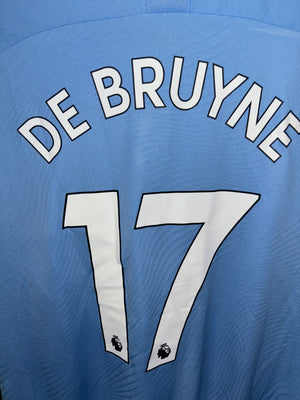 MANCHESTER CITY DE BRUYNE 2019-2020 ORIGINAL HOME JERSEY Size L