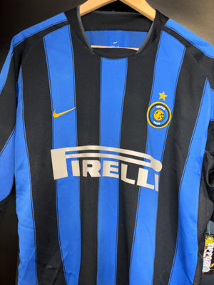 INTER MILAN ADRIANO 2002-2003 ORIGINAL JERSEY Size XL