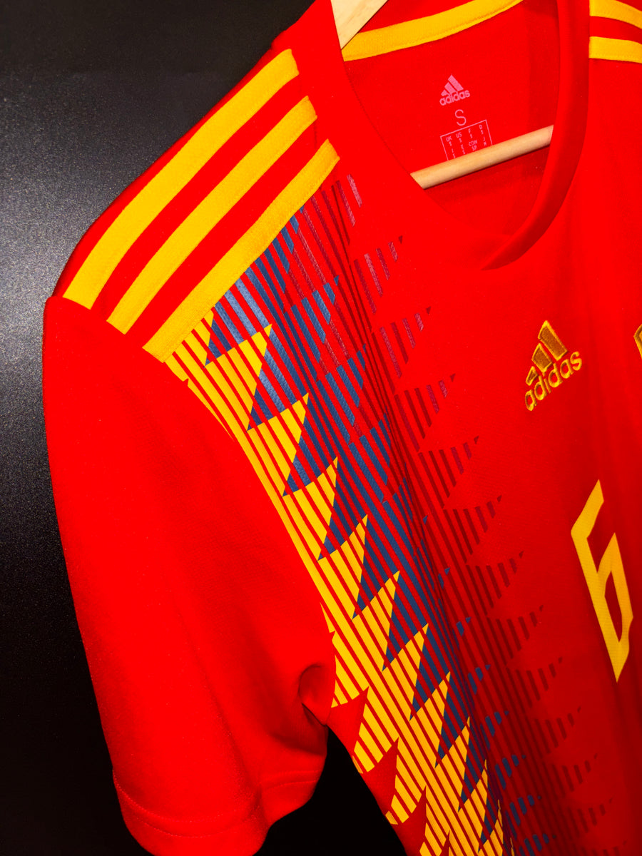 SPAIN INIESTA 2018-2019 ORIGINAL JERSEY Size S
