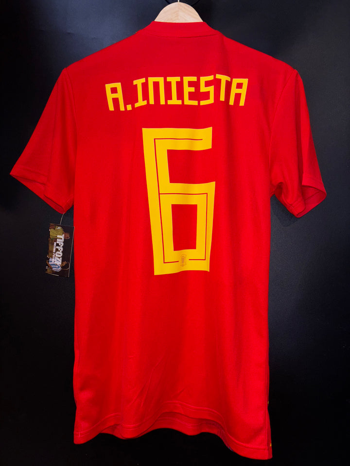 SPAIN INIESTA 2018-2019 ORIGINAL JERSEY Size S