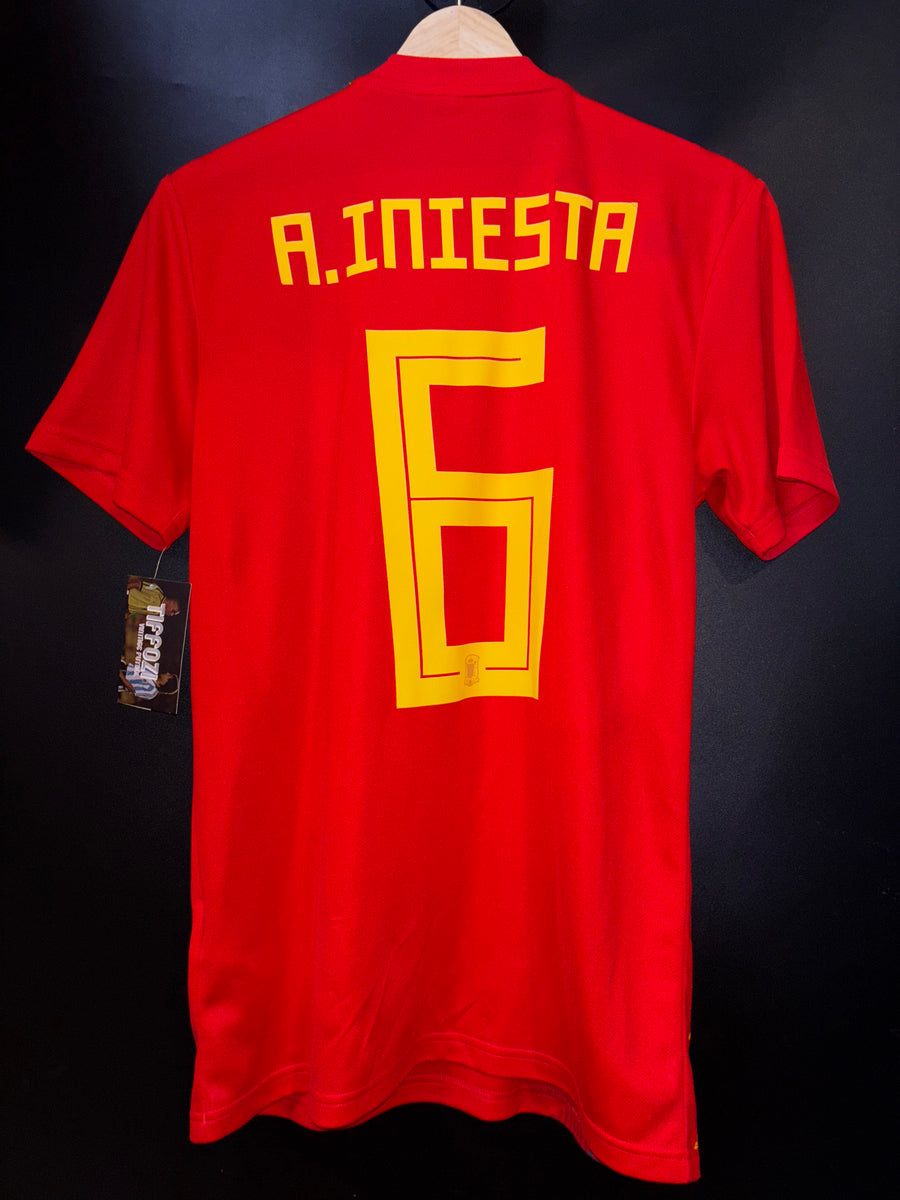 SPAIN INIESTA 2018-2019 ORIGINAL JERSEY Size S