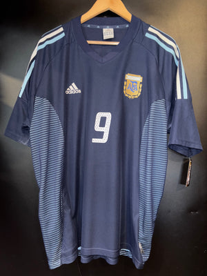 ARGENTINA BATISTUTA 2002-2003 ORIGINAL AWAY JERSEY Size 2XL