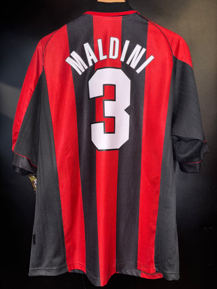 AC MILAN MALDINI 1998-1999 ORIGINAL JERSEY Size XL