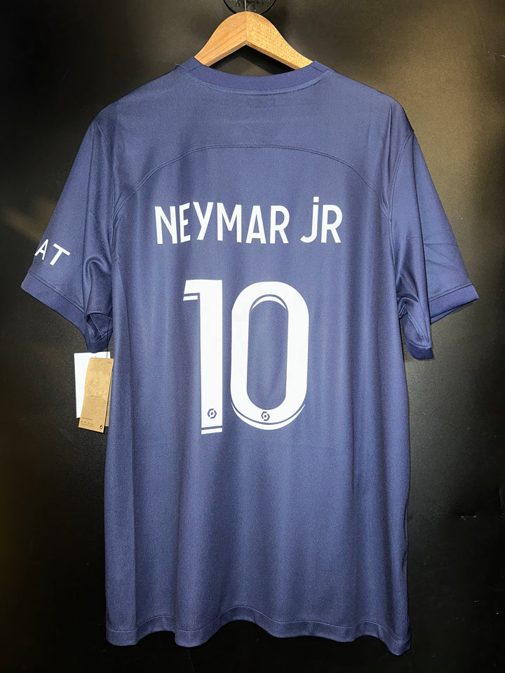 PSG PARIS SAINT GERMAIN  2022-2023 NEYMAR JR ORIGINAL  JERSEY SIZE L SPONSORLESS