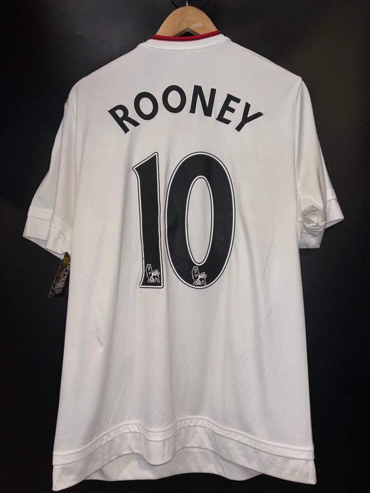 MANCHESTER UNITED ROONEY 2015-2016 ORIGINAL AWAY JERSEY Size L
