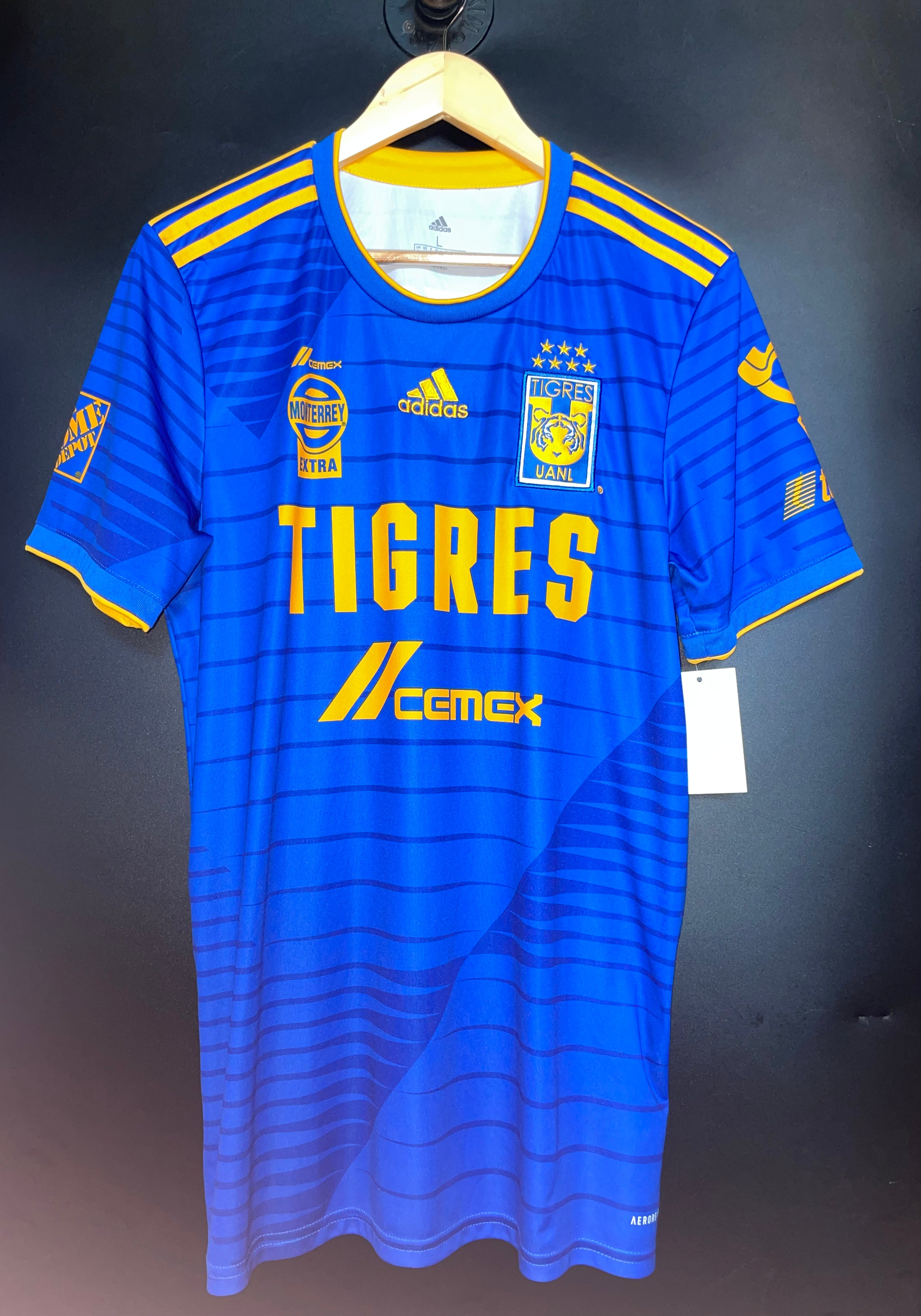 TIGRES 2020 2021 ORIGINAL AWAY JERSEY Size L TIFFOZI FUTBOL