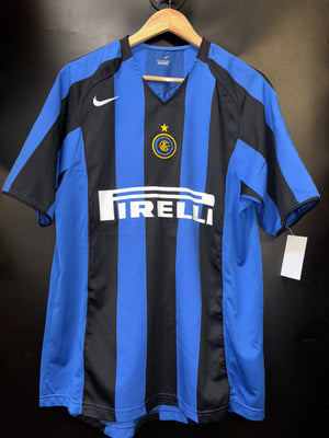 INTER MILAN ADRIANO 2004-2005 ORIGINAL JERSEY Size L