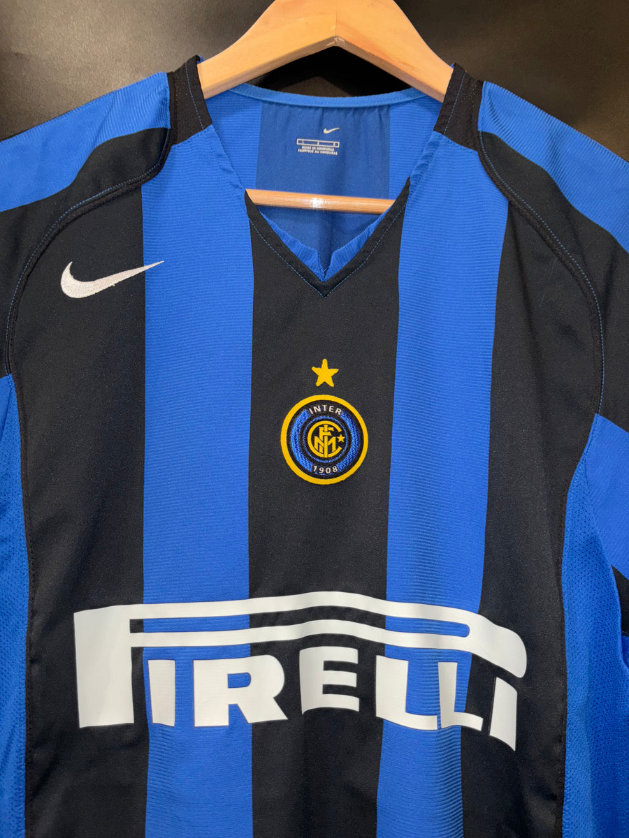 INTER MILAN ADRIANO 2004-2005 ORIGINAL JERSEY Size L