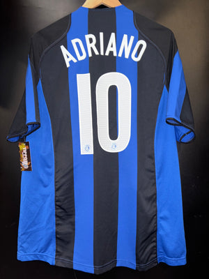 INTER MILAN ADRIANO 2004-2005 ORIGINAL JERSEY Size L
