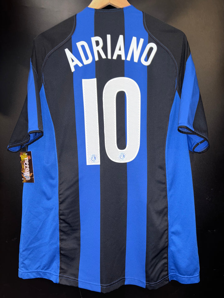 INTER MILAN ADRIANO 2004-2005 ORIGINAL JERSEY Size L