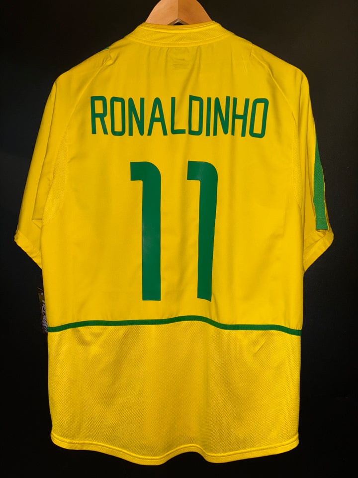 BRAZIL RONALDINHO 2002-2003 ORIGINAL JERSEY L