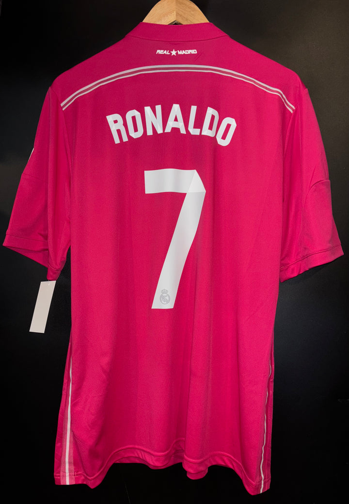REAL MADRID RONALDO 2014-2015 ORIGINAL AWAY JERSEY SIZE L