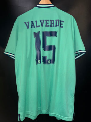 REAL MADRID VALVERDE 2019-2020 ORIGINAL PLAYER JERSEY Size 2XL