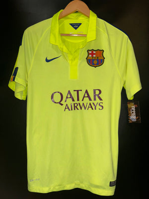 BARCELONA SUAREZ 2014-2015 ORIGINAL AWAY JERSEY Size S