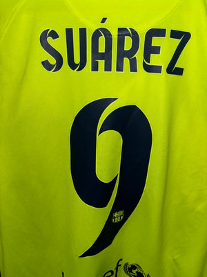 BARCELONA SUAREZ 2014-2015 ORIGINAL AWAY JERSEY Size S