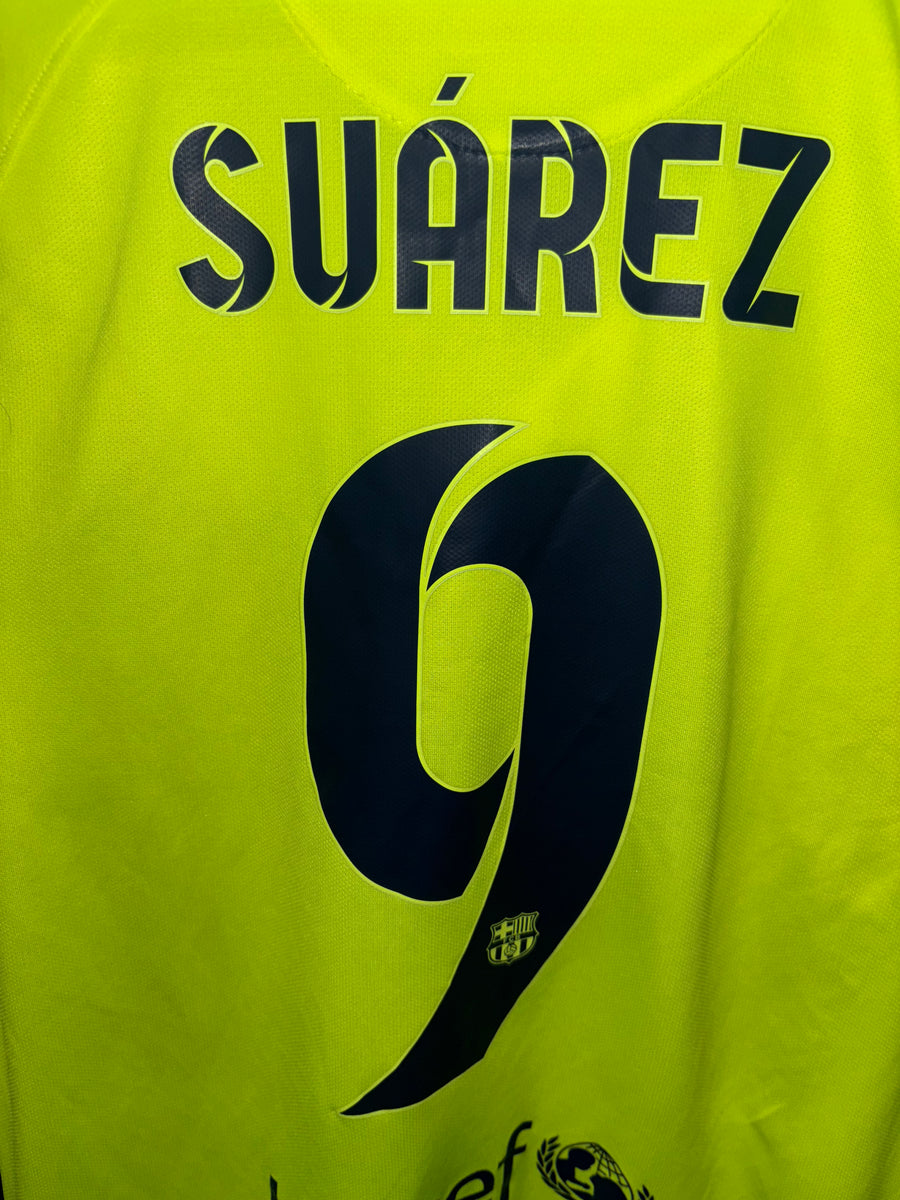 BARCELONA SUAREZ 2014-2015 ORIGINAL AWAY JERSEY Size S