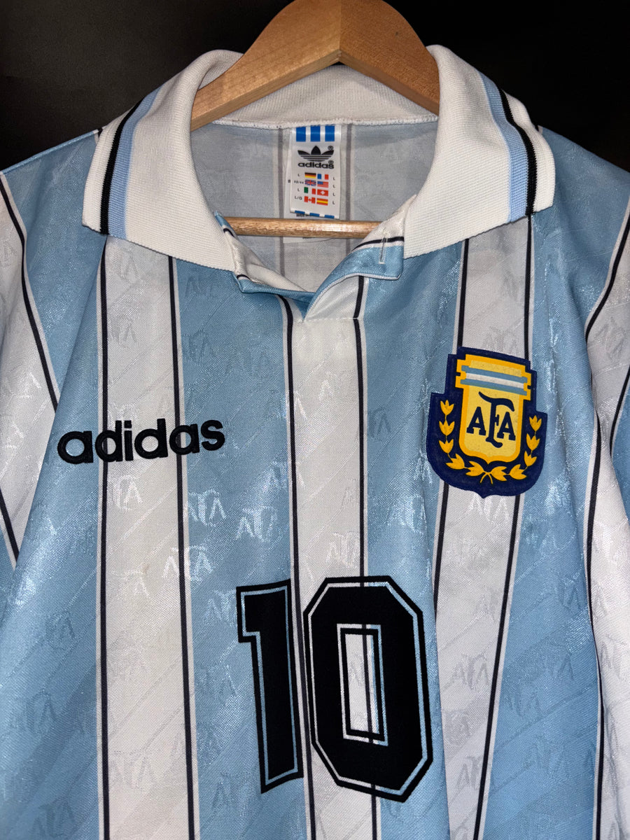 ARGENTINA MARADONA 1994-1995 ORIGINAL BANNED JERSEY Size L