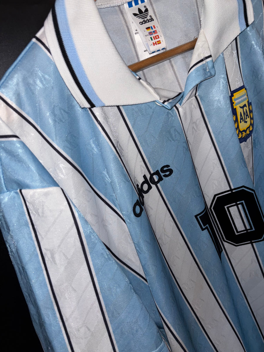ARGENTINA MARADONA 1994-1995 ORIGINAL BANNED JERSEY Size L