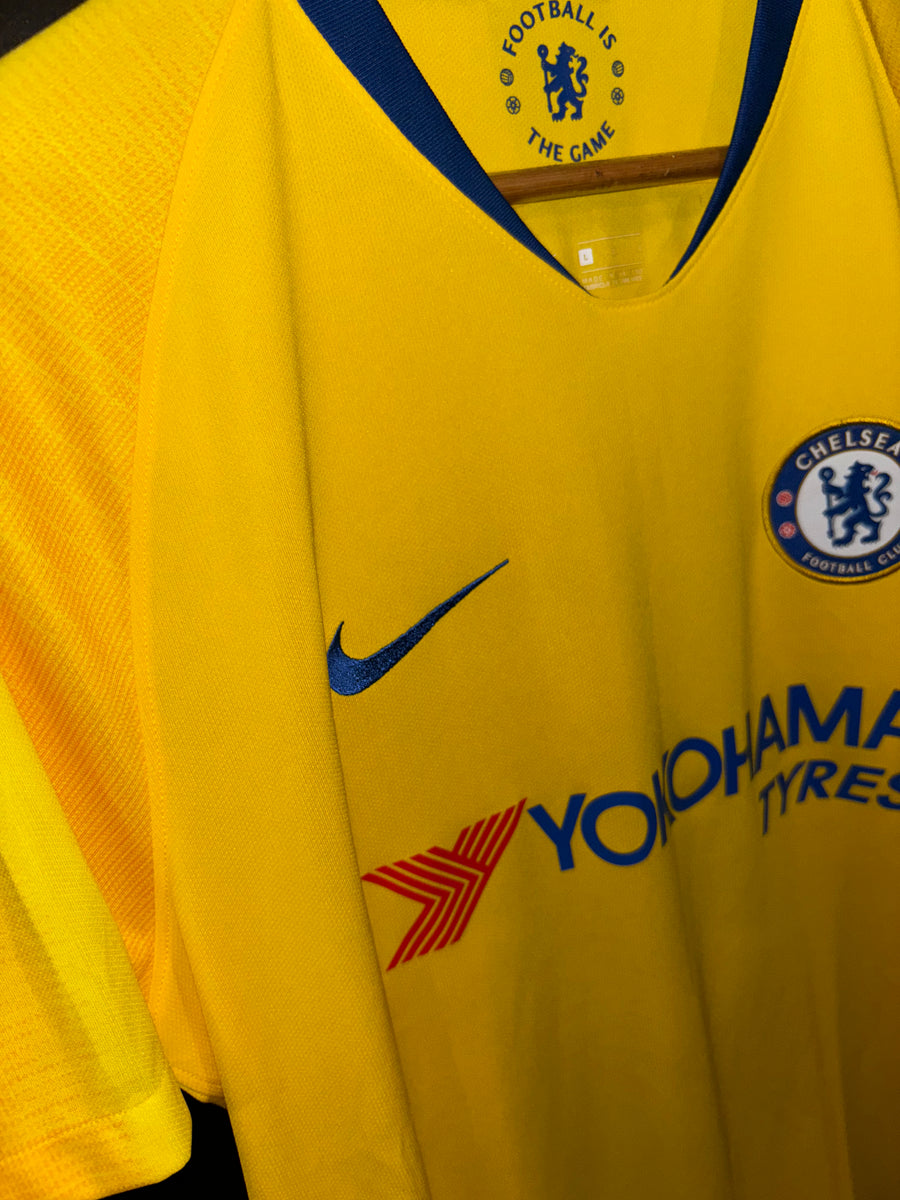 CHELSEA HAZARD 2018-2019 ORIGINAL AWAY JERSEY SIZE L