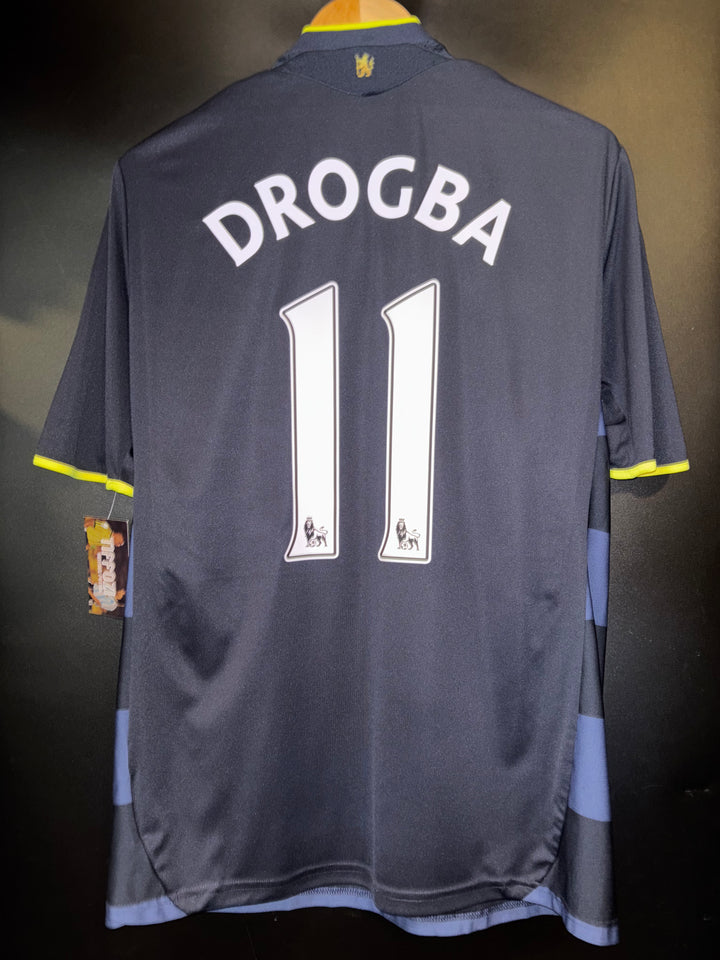CHELSEA DROGBA 2009-2010 ORIGINAL AWAY JERSEY SIZE M