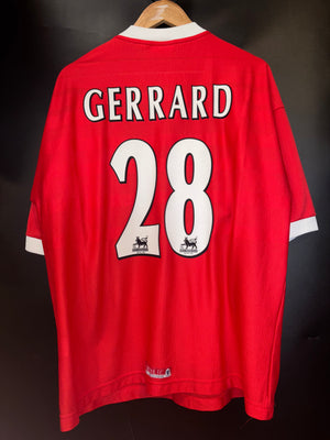 LIVERPOOL GERRARD 1998-1999 ORIGINAL JERSEY Size 2XL