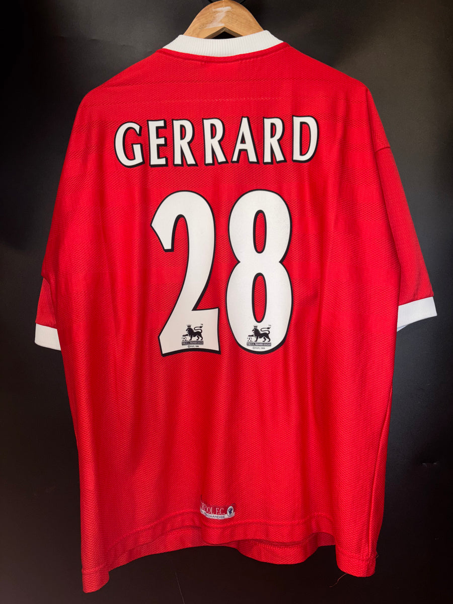 LIVERPOOL GERRARD 1998-1999 ORIGINAL JERSEY Size 2XL