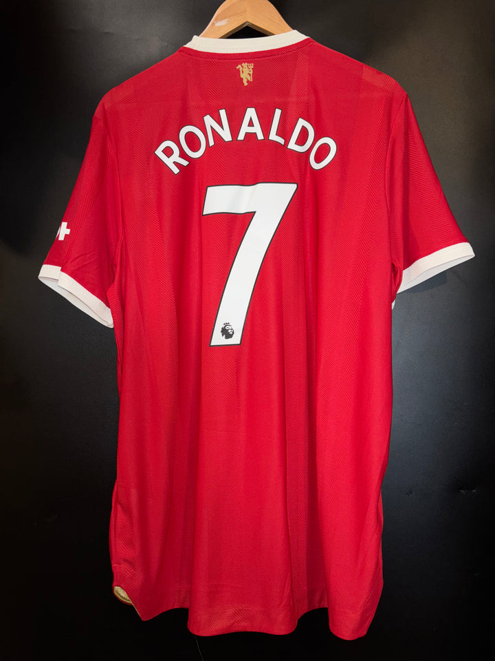 MANCHESTER UNITED RONALDO 2021-2022 ORIGINAL PLAYER JERSEY Size XL
