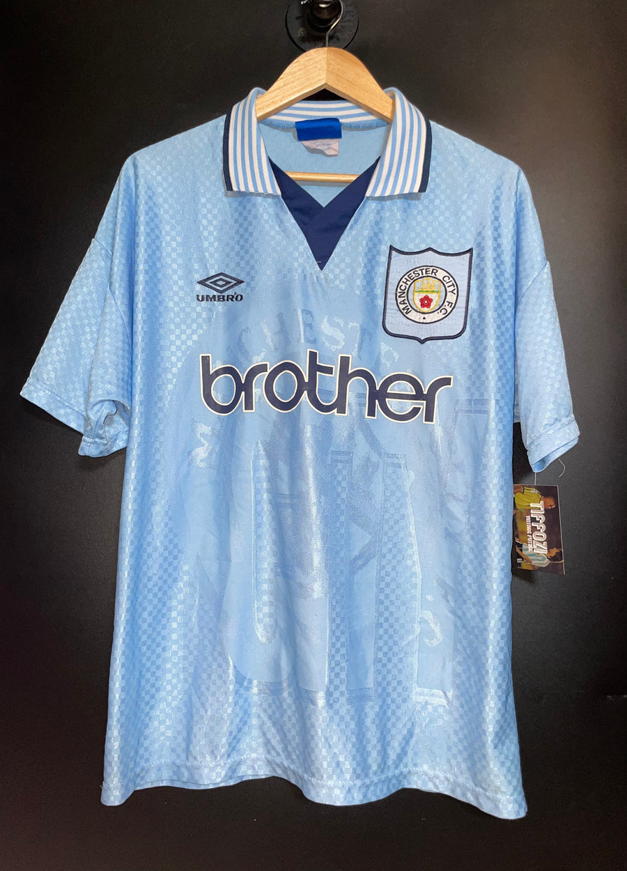 MANCHESTER CITY 1996-1997 ORIGINAL JERSEY Size L