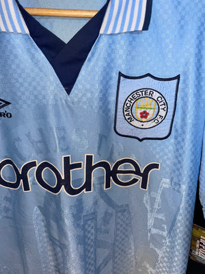 MANCHESTER CITY 1996-1997 ORIGINAL JERSEY Size L