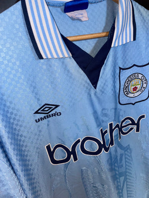 MANCHESTER CITY 1996-1997 ORIGINAL JERSEY Size L