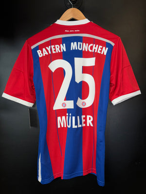 BAYERN MUNICH MULLER 2014-2015 ORIGINAL JERSEY Size S