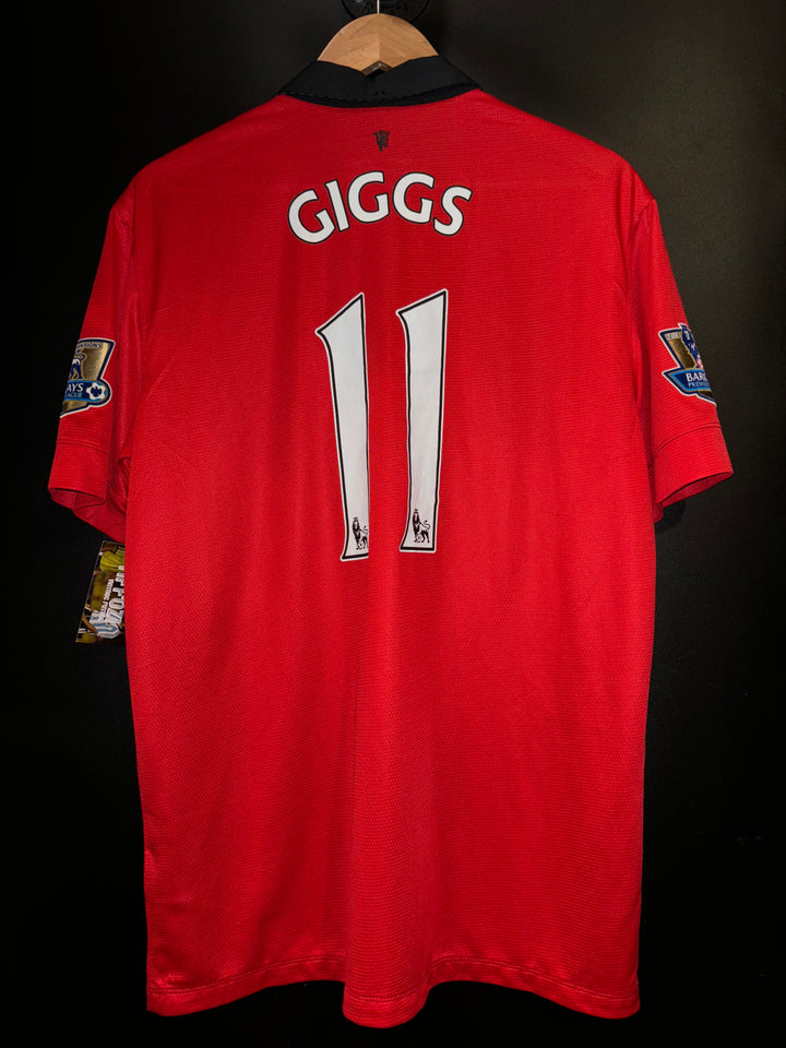 MANCHESTER UNITED GIGGS 2013-2014 ORIGINAL JERSEY Size L