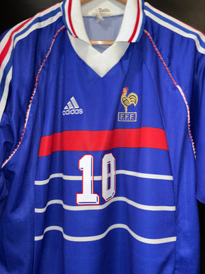 FRANCE ZIDANE 1998-1999 ORIGINAL JERSEY Size XL