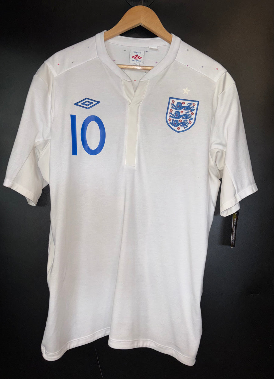 ENGLAND ROONEY 2011-2012 ORIGINAL JERSEY Size L