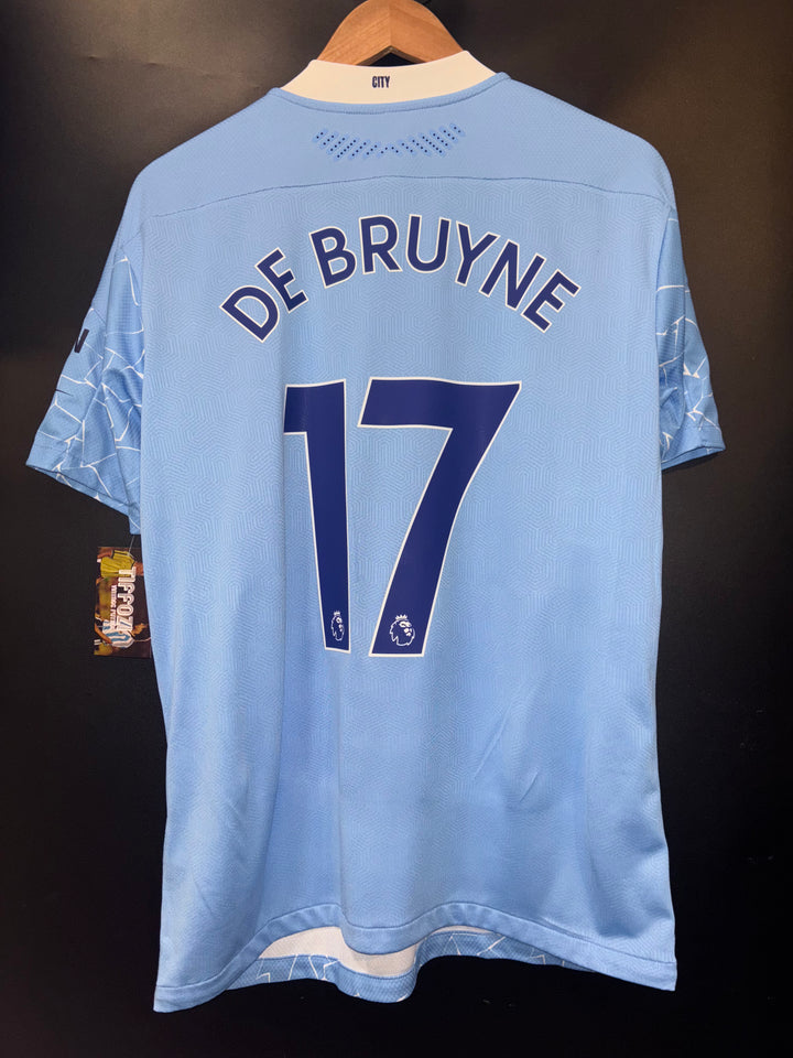 MANCHESTER CITY DE BRUYNE 2020-2021 ORIGINAL PLAYER JERSEY Size L