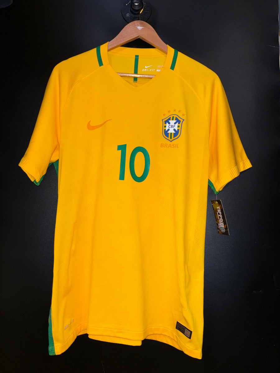 BRAZIL NEYMAR JR 2016-2017 ORIGINAL PLAYER JERSEY L