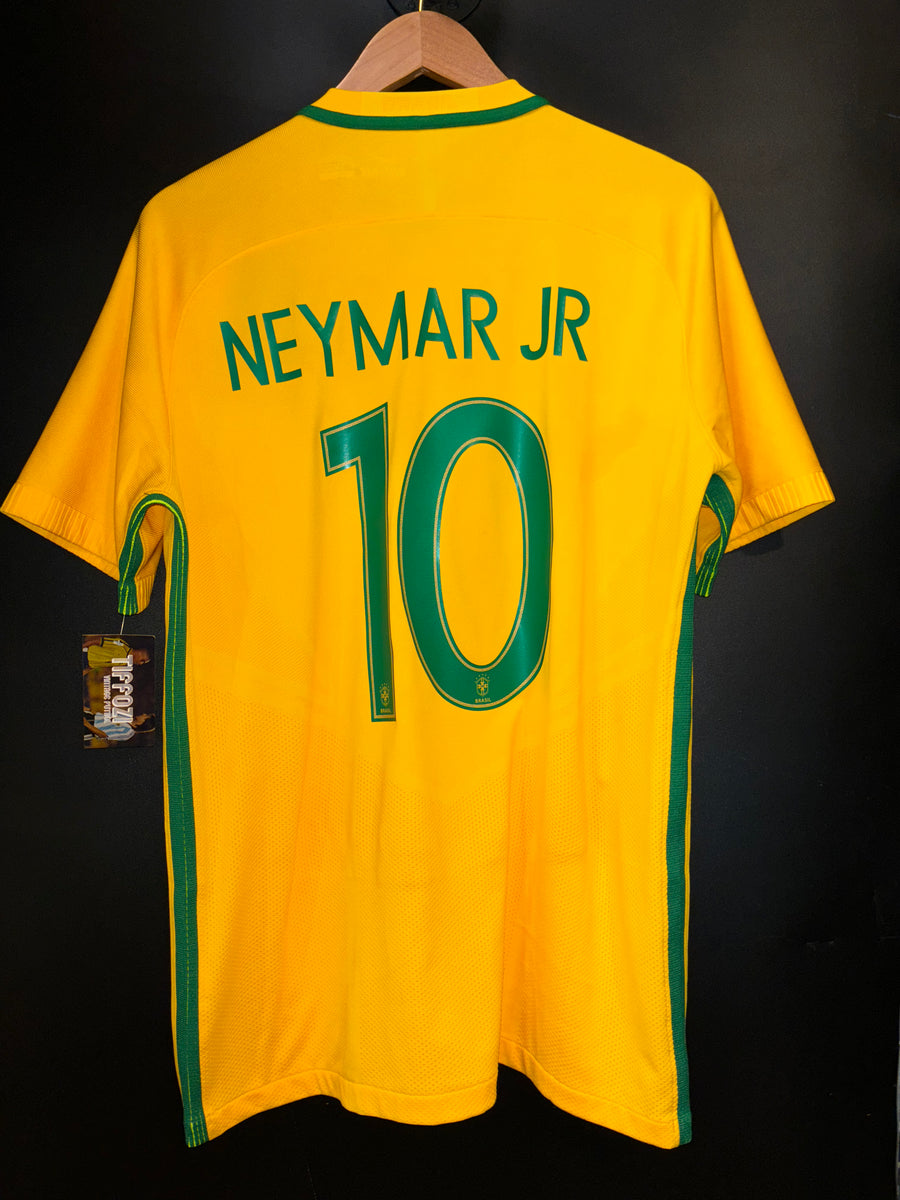 BRAZIL NEYMAR JR 2016-2017 ORIGINAL PLAYER JERSEY L