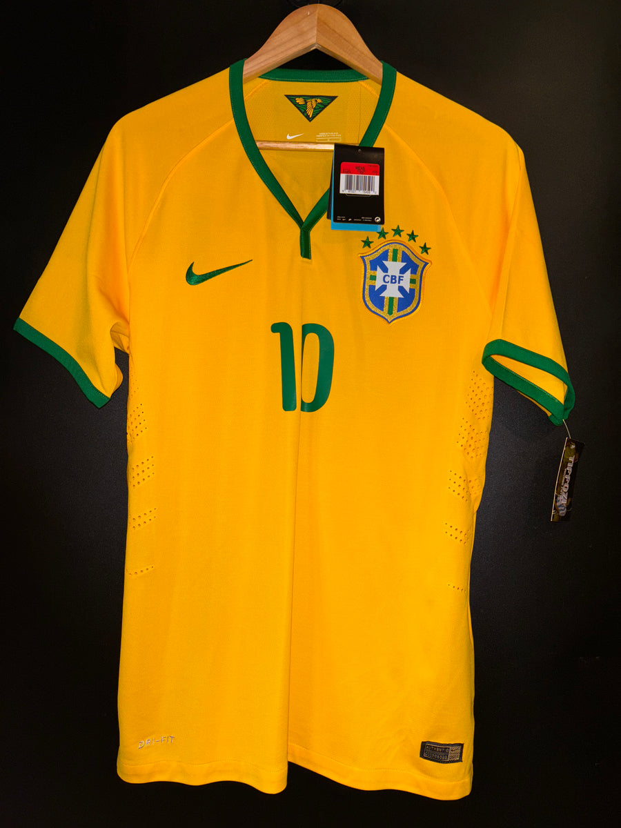 BRAZIL NEYMAR JR 2014-2015 ORIGINAL PLAYER JERSEY L