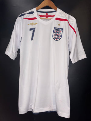ENGLAND BECKHAM 2007-2008 ORIGINAL JERSEY Size L