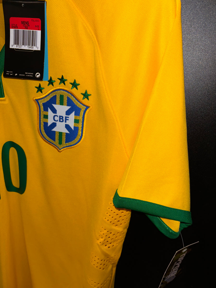 BRAZIL NEYMAR JR 2014-2015 ORIGINAL PLAYER JERSEY L